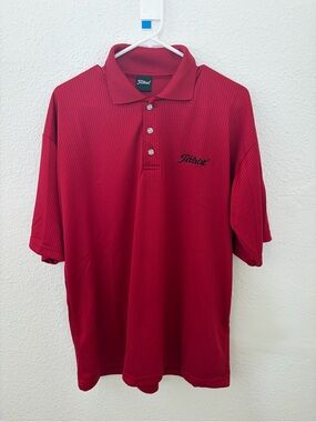 NWOT FootJoy FJ golf titleist polo shirt
men's XL/XXL Red short sleeve
